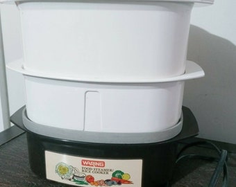 Vintage Waring Food Steamer/Rice Cooker CS620-1 White Model Number 11CS19