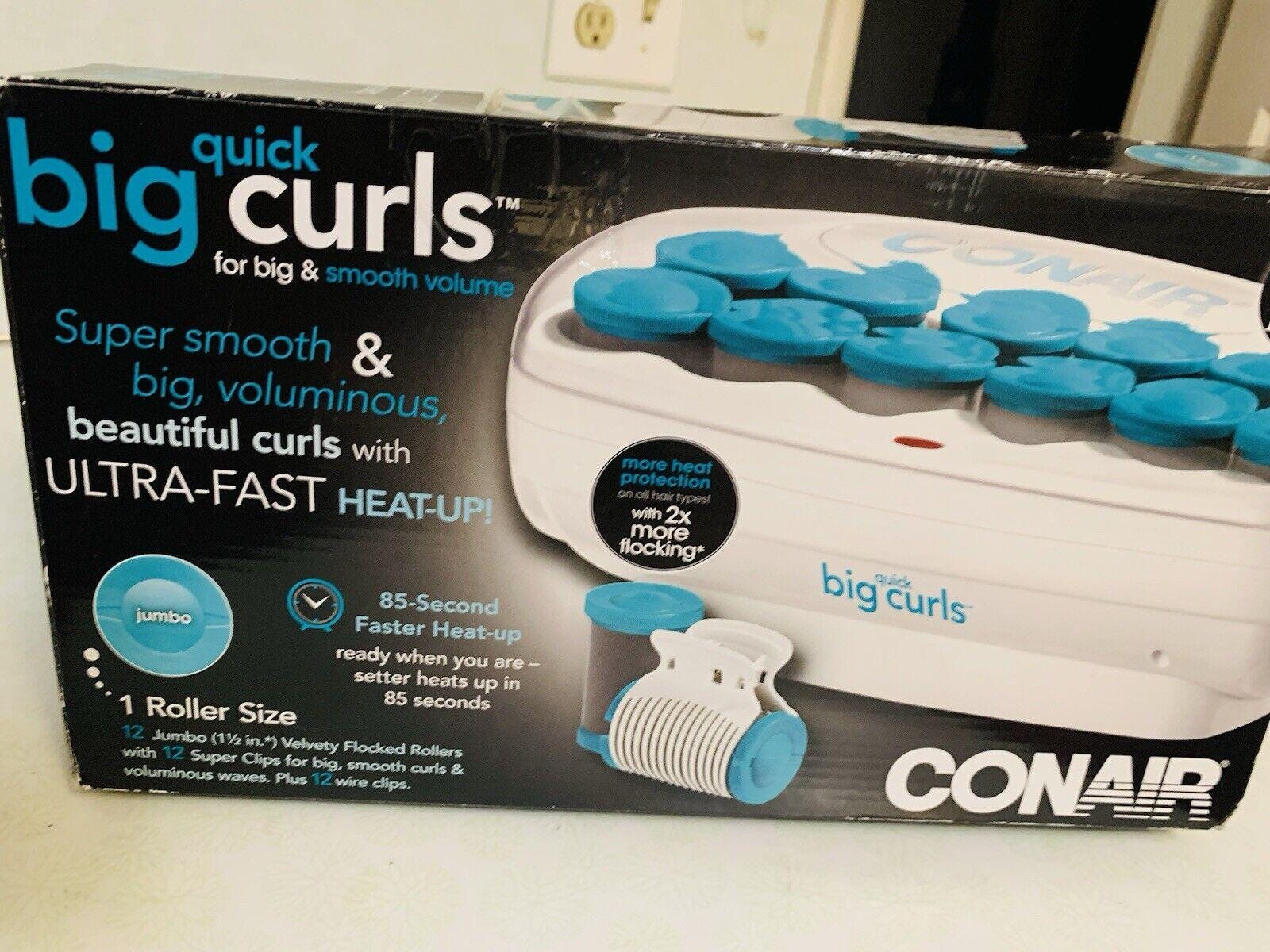 Conair Quick Big Curls CHV12XR Jumbo 12 Ceramic Flocked Hot Rollers W box Tested Etsy Canada