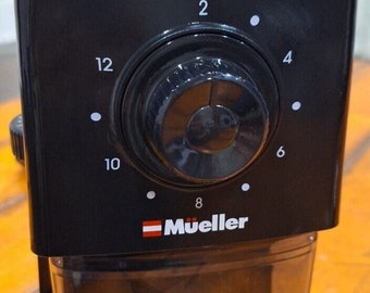 Mueller Super Grind Kaffeemühle, schwarz, elektrisch, getestet, offene Box