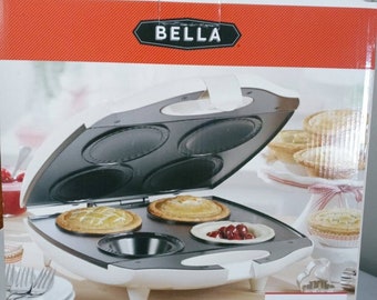 Bella 1 # 3563 Non-Stick Personal Pie Maker 4 Pies Mini-Backplatte 1400 Watt