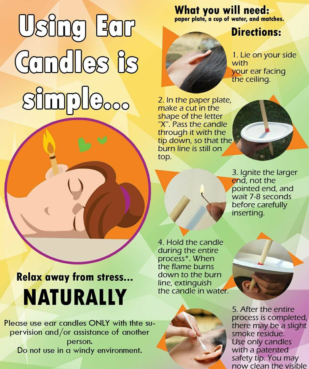 Beeswax Ear Candles 100 Organic Muslim Cloth Etsy