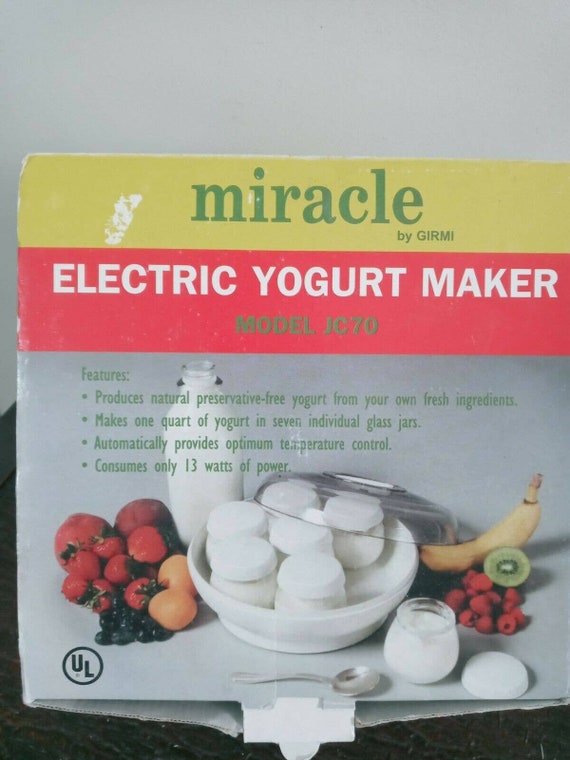 Girmi Model JC70 Miracle Electric Yogurt Maker Italy Made W/7 Etsy