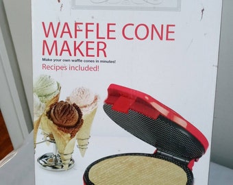BELLA CUCINA ARTFUL Food Waffle Cone Maker Cone Roller 760W Instructions Recipes