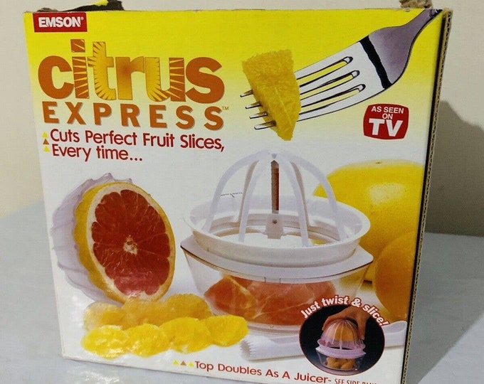 Emson Citrus Express Cuts Slices Cores Juicer as Seen on TV 1997 Etsy