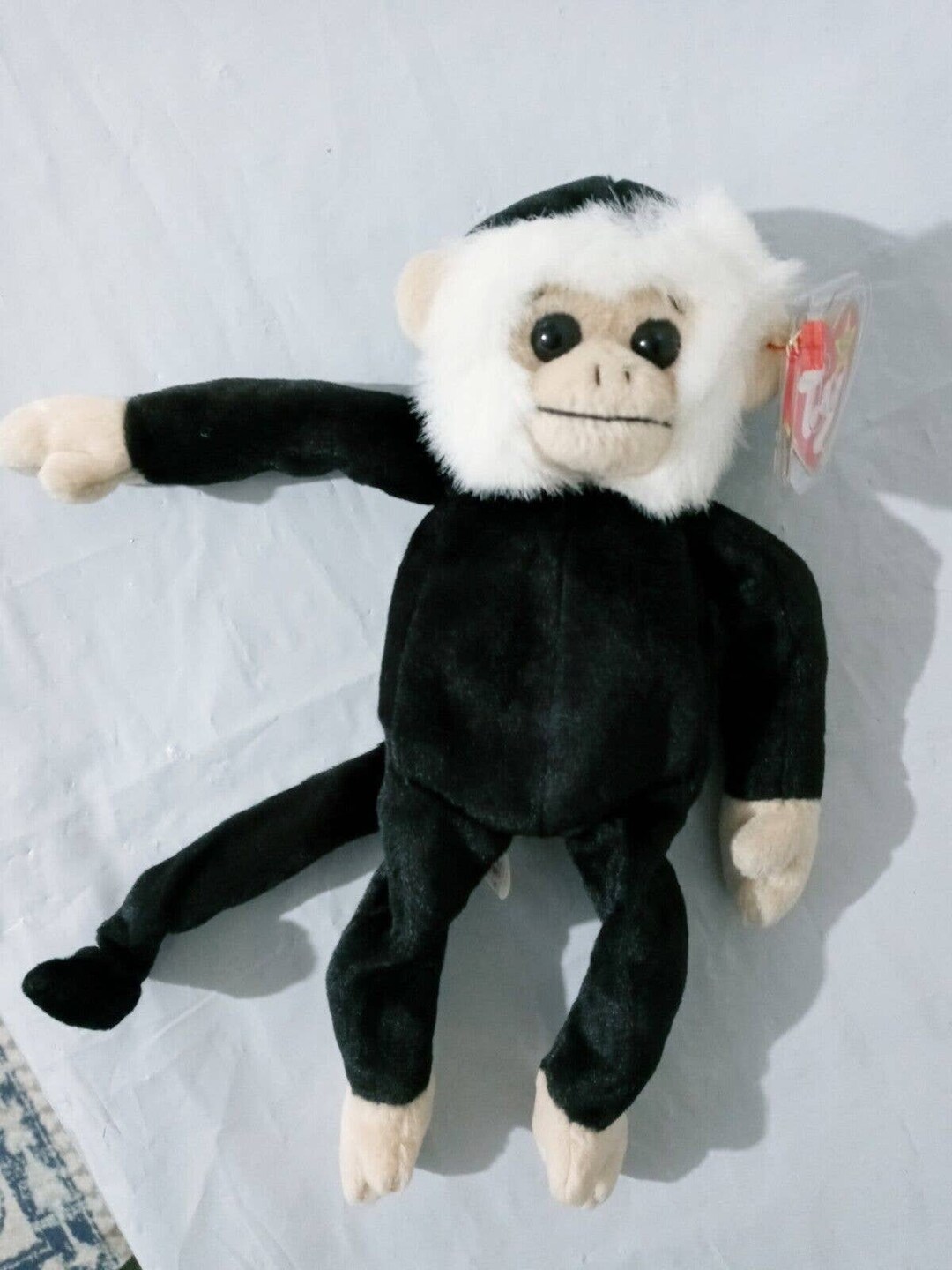 Ty Beanie Baby mooch the Spider Monkey 1998 Tush Tag Error Dated 1999