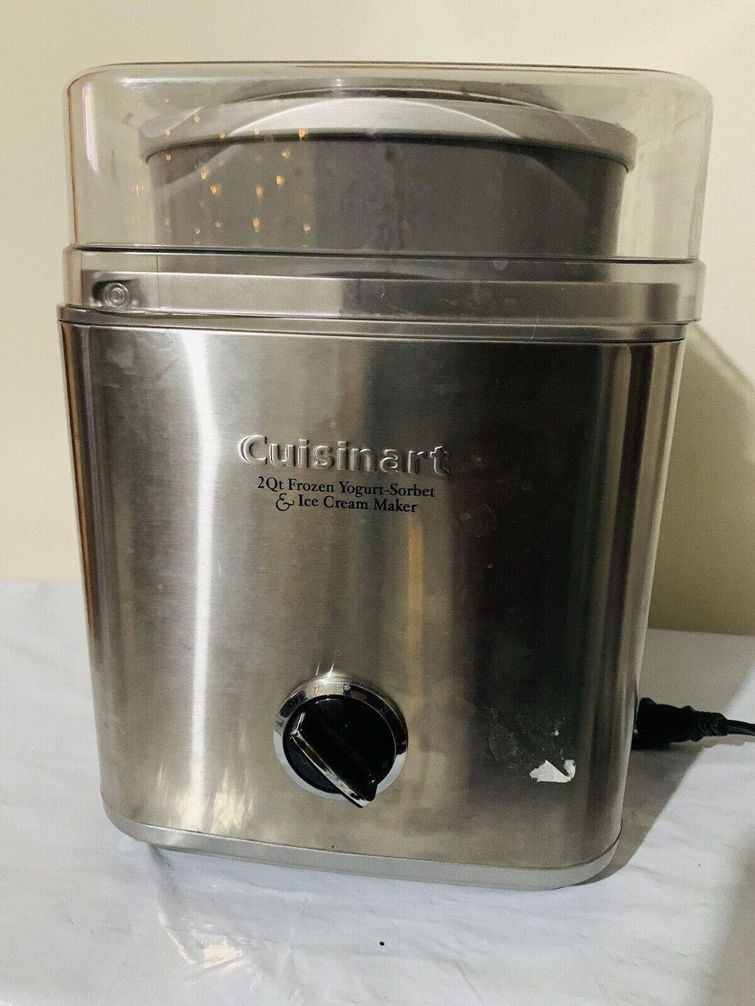 Cuisinart Frozen Yogurtice Cream & Sorbet Maker ICE30BC 2 Qt Silver