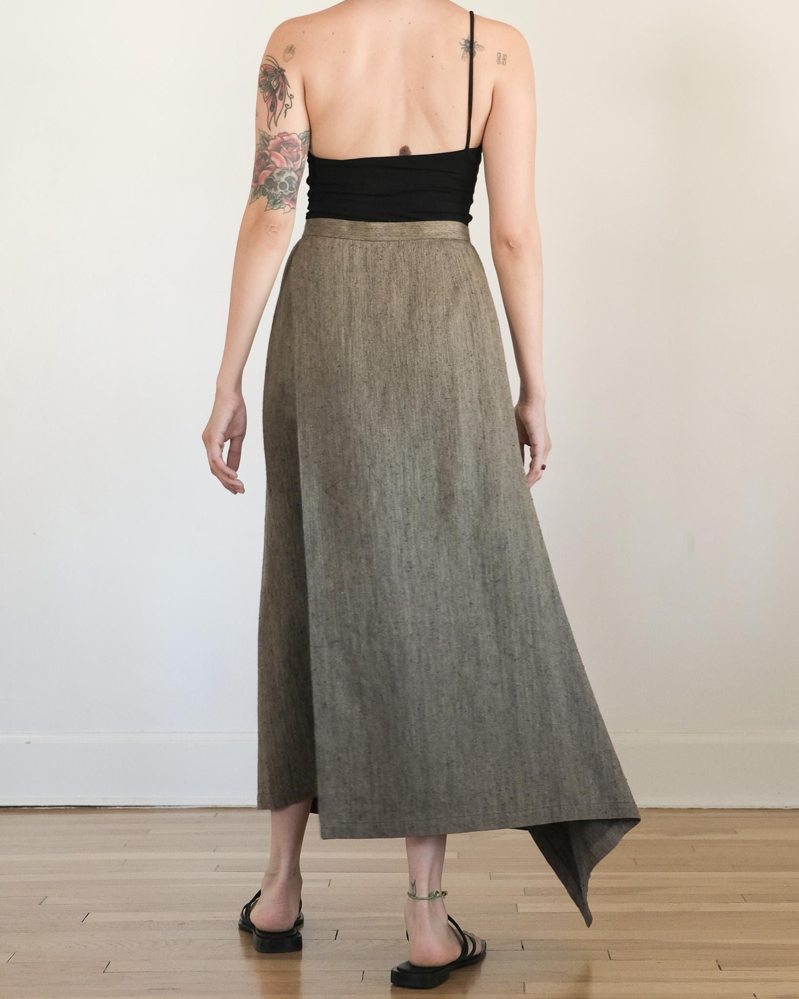 ドリスピ　イッセイミヤケ　ラップスカート ドリスピ イッセイミヤケ ラップスカート Vintage Issey Miyake Wrap