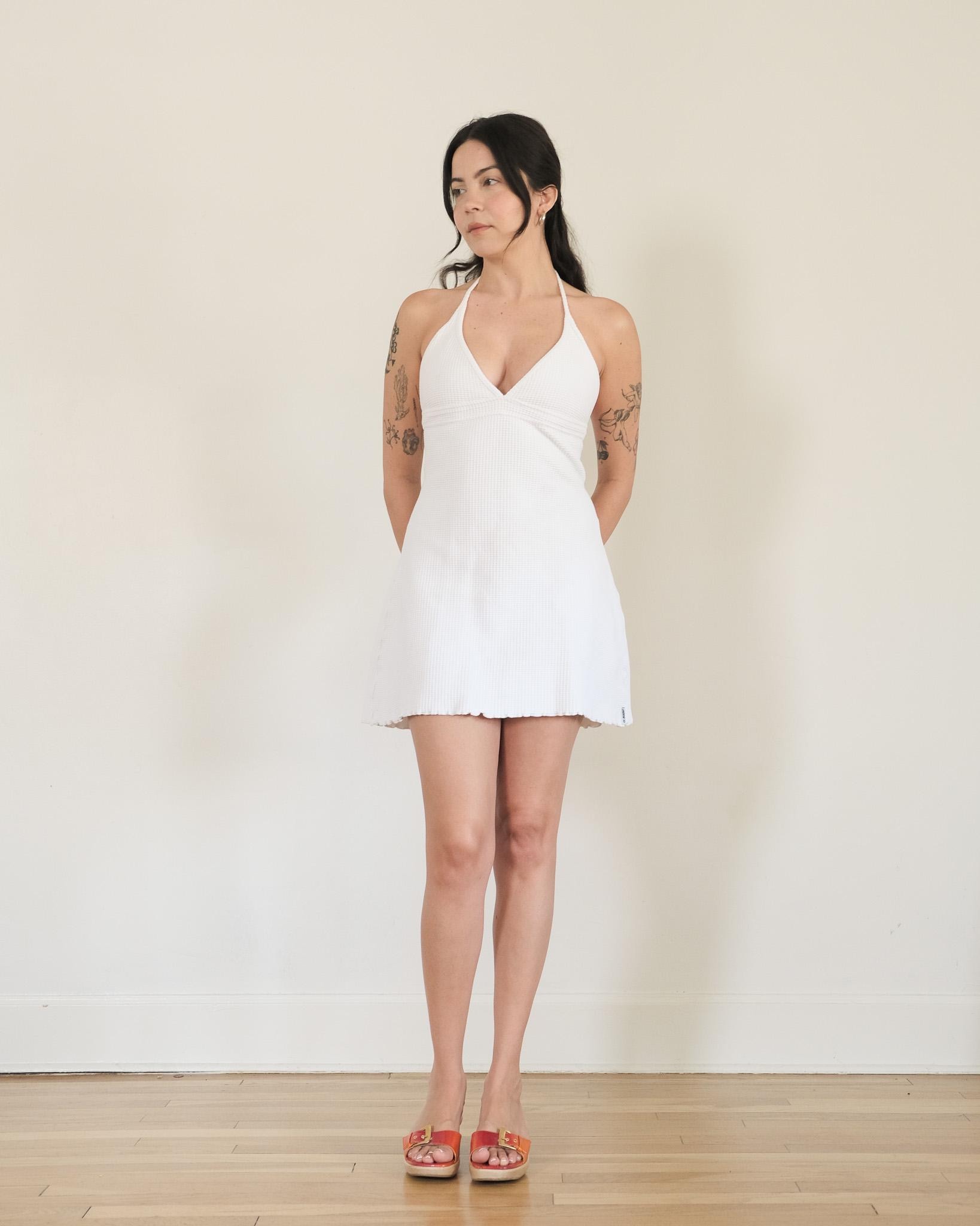 cream sexy dress Lusting Off Shoulder Mini charleston shopping Cream off Color:Vintage Ditsy Floral STYLING SNEAKERS WITH A
