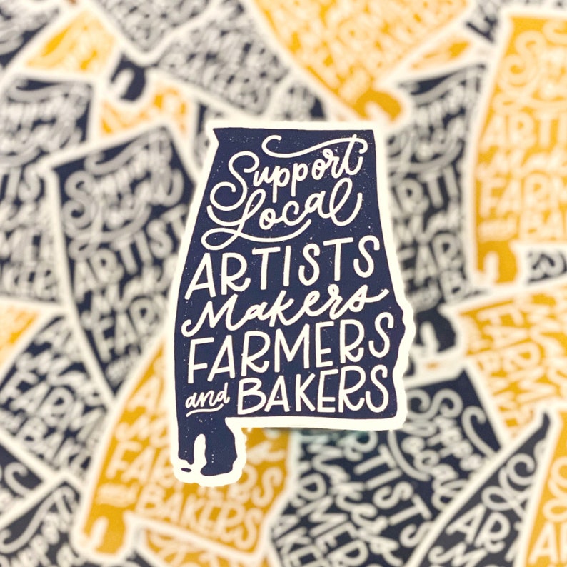 Support Local Artists Makers Farmers and Bakers Alabama Etsy