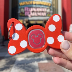 Polka Dot Bow Magic Band Buddy - Disney MagicBand+ Plus Puck Holder Icon Keeper