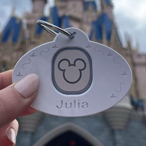 Name Badge Magic Band Buddy - Disney MagicBand+ Plus Puck Holder Icon Keeper