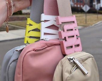 Customizable Greek Letters Collection Belt and Bag Charm