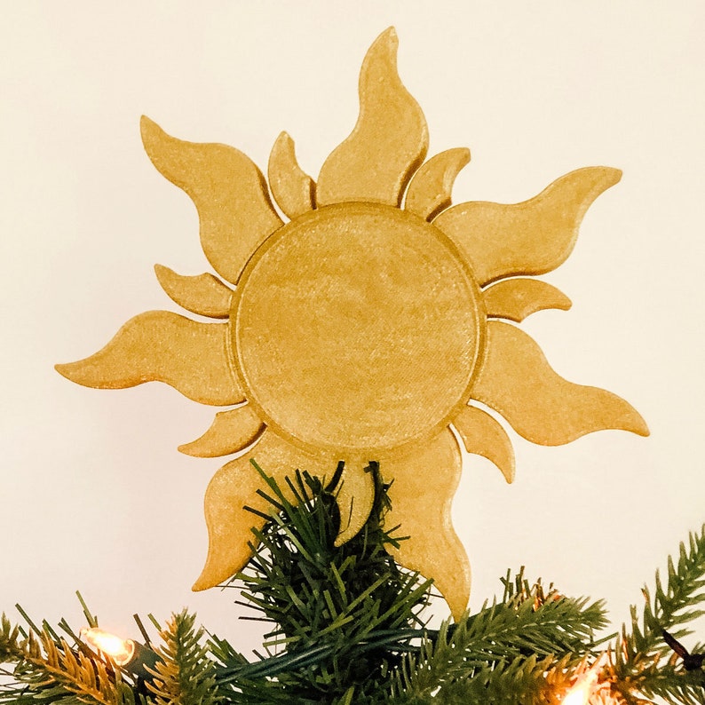 rapunzel sun christmas tree topper rapunzel sun christmas tree topper