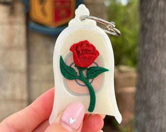 Enchanted Rose Magic Band Buddy - Disney MagicBand+ Plus Puck Holder Icon Keeper