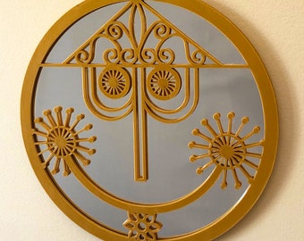 Small World Clock Face Mirror