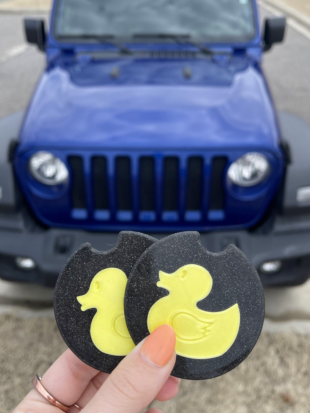 Rubber Duck Car Coasters Set of 2 Etsy