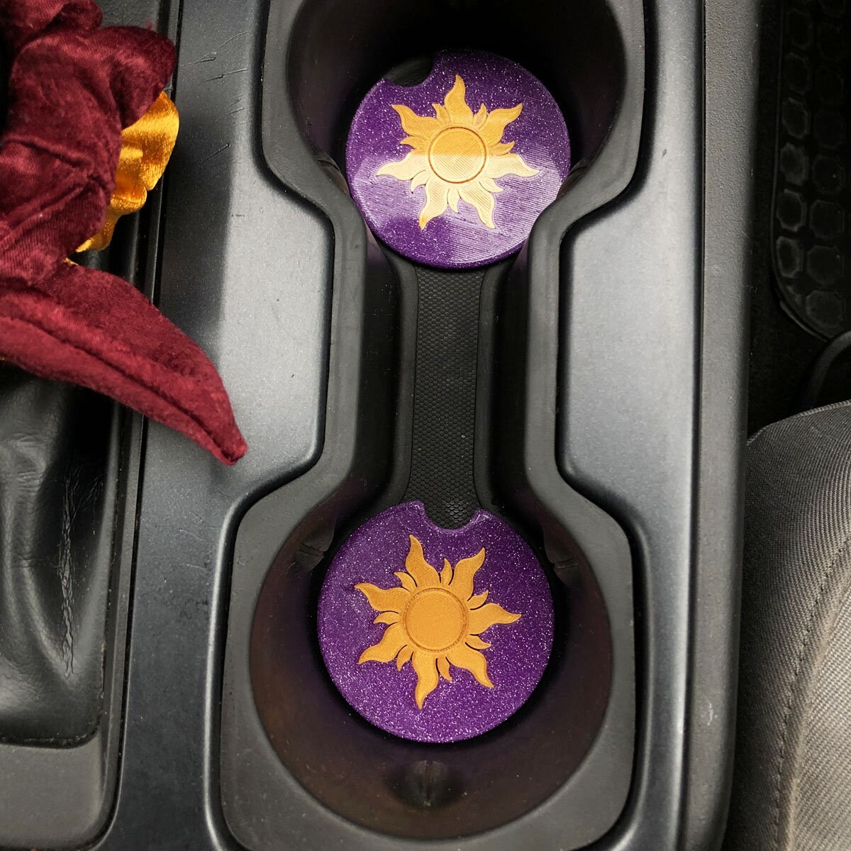 Lost Princess Sun Car Coasters - Set of 2