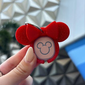 Ridiculous Red Ears Magic Band Buddy - Disney MagicBand+ Plus Puck Holder Icon Keeper