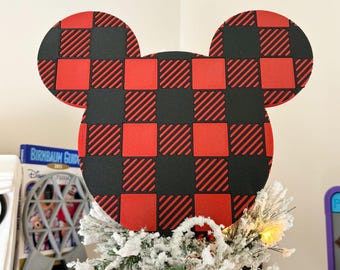 Adorno para árbol de Navidad a cuadros de búfalo