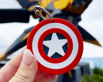 America Shield Magic Band Buddy - Disney MagicBand+ Plus Puck Holder Icon Keeper