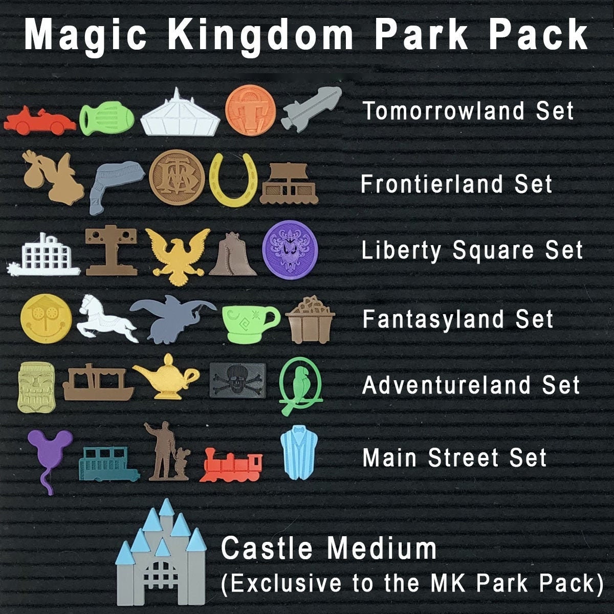 Magic Kingdom Park Pack: Letter Board Littles Castle Medium 