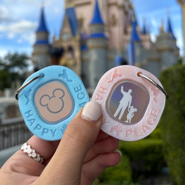 Happy Place Minimal Magic Band Buddy Plus - Disney MagicBand+ Puck Holder Icon Keeper