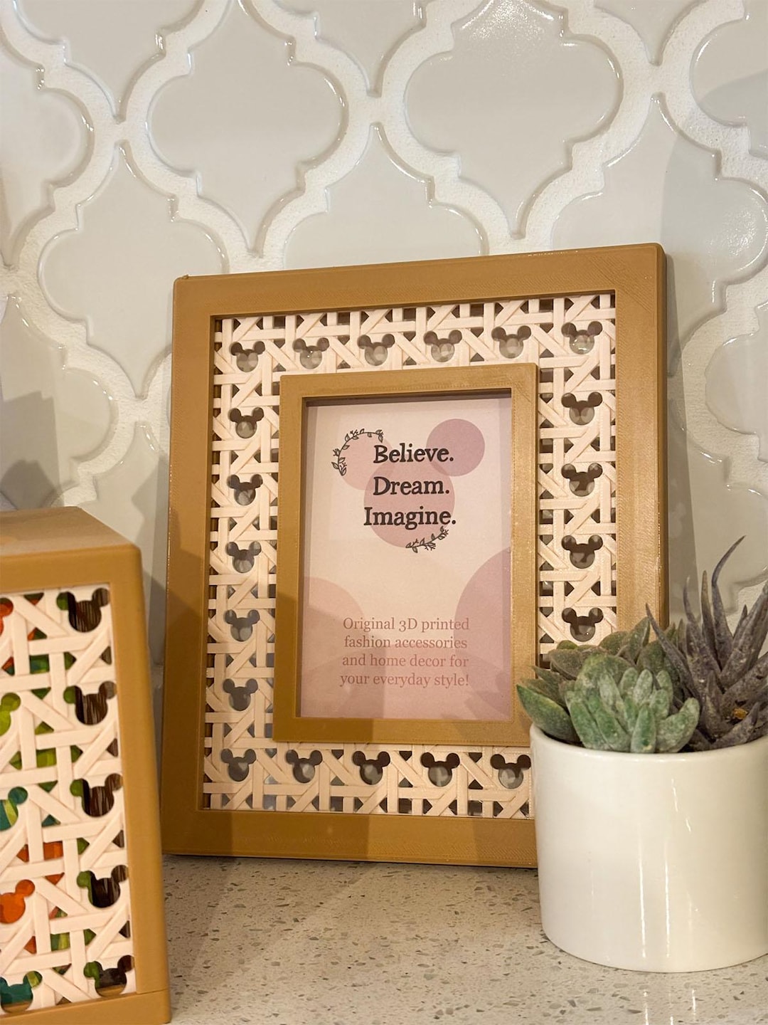 Brown Mouse Rattan Picture Frame - Etsy