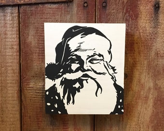 Santa Claus, Santa Claus Sign, Wood Santa Claus, Santa Sign, Classic Santa, Wood Santa Sign, Santa Sign Wood, Santa Wood Sign, Santa Decor