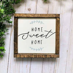Home Sweet Home sign, Wood Home Sign, Housewarming Gift, House Sign, Wedding Gift, New Home Gift, Realtor gift for client,