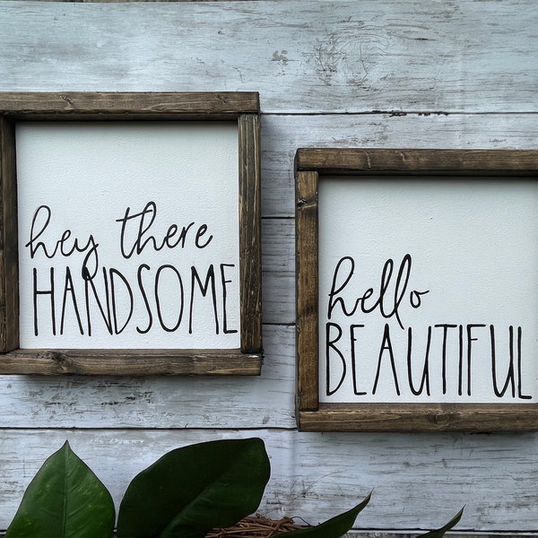 Hello Beautiful Wall Decor Etsy