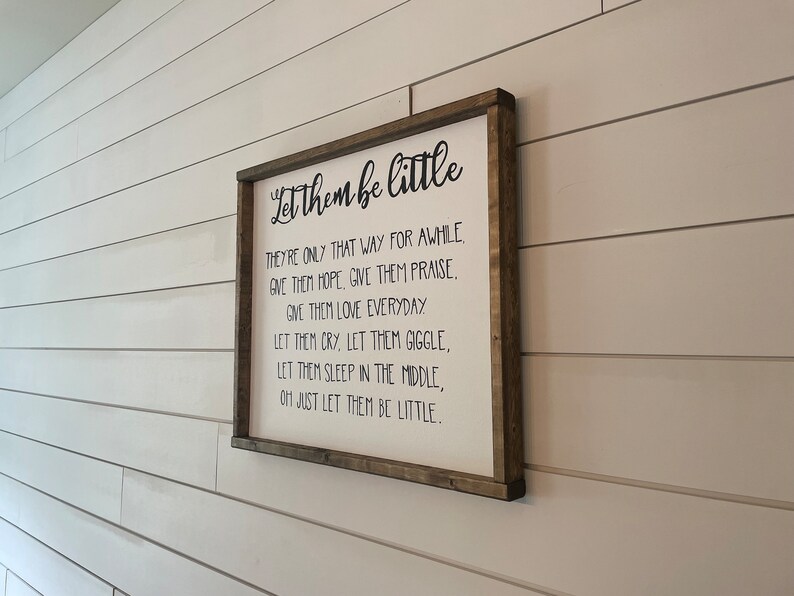 Let Them Be Little Sign Nursery Wall Art Rustic Nursery - Etsy
