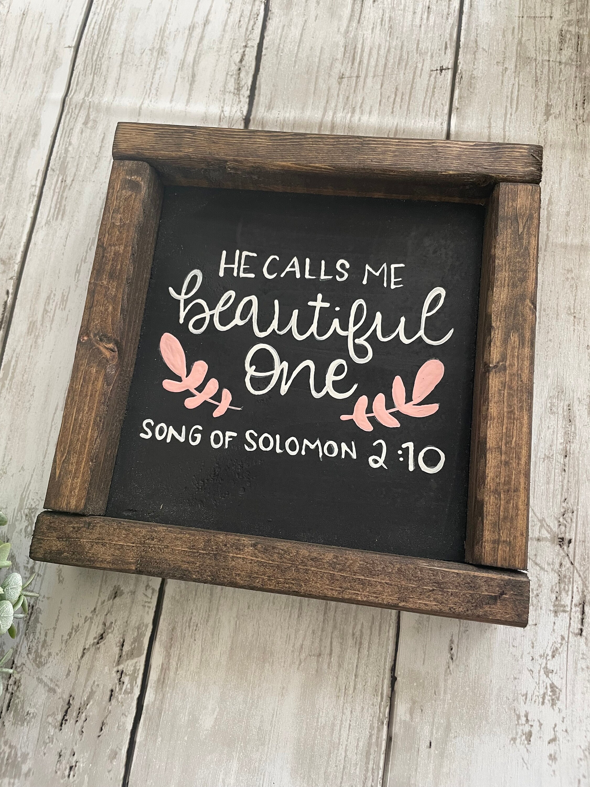 He Calls Me Beautiful One, Song of Solomon 2:10, Scripture Baby Girl ...