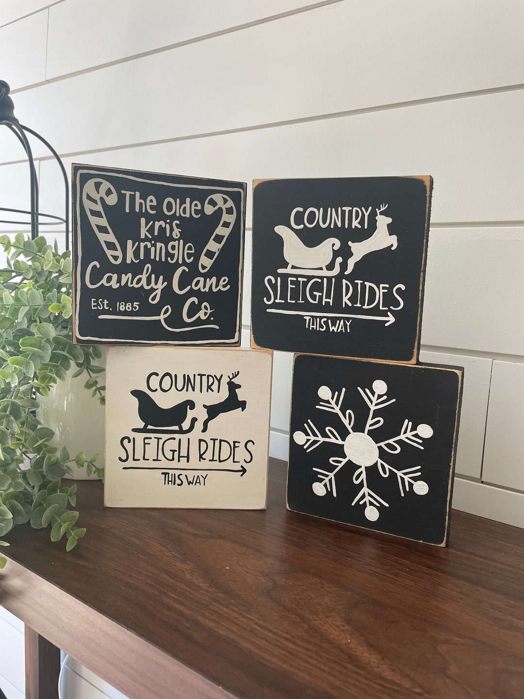 Mini Farmhouse Christmas Signs, Funny Christmas Sign, Christmas Mini ...