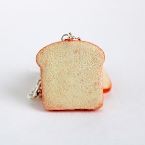 Bread Slice Earrings, Toast Jewelry, Polymer Clay Charms, Food Earrings, Food Jewelry, Bread Jewelry, Breakfast Earrings, Bread Charm