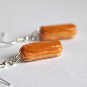 Maple Bar Earrings | Realistic Miniature Bakery Jewelry | Handmade Foodie Gift