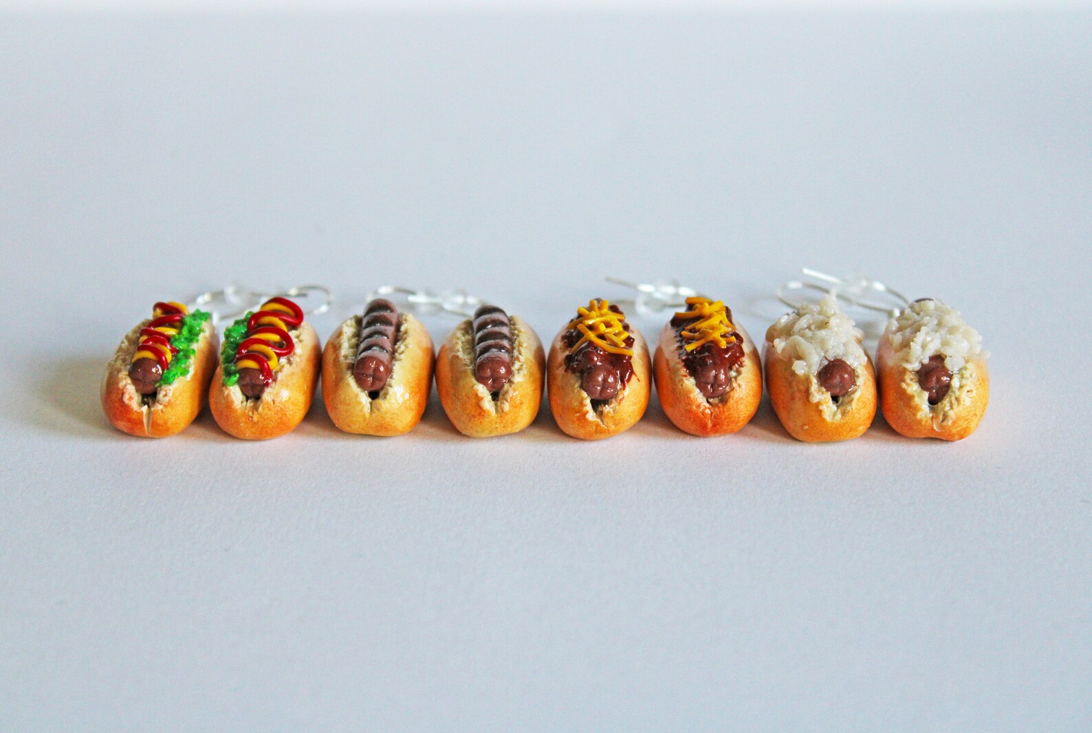 Hotdog Earrings Polymer Clay Earrings Food Earrings Hotdog Etsy