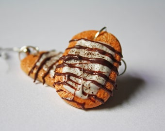 Beaver Tail Earrings | Classic Canadian Dessert Jewelry | Miniature Food Gift