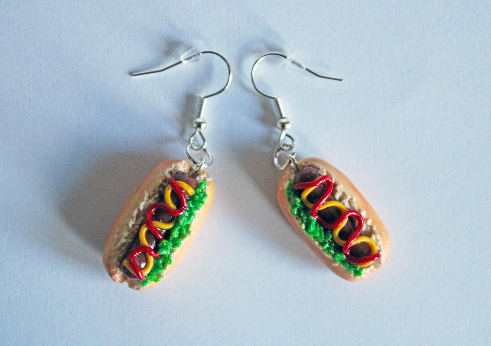 Hotdog Earrings Polymer Clay Earrings Food Earrings Hotdog Etsy