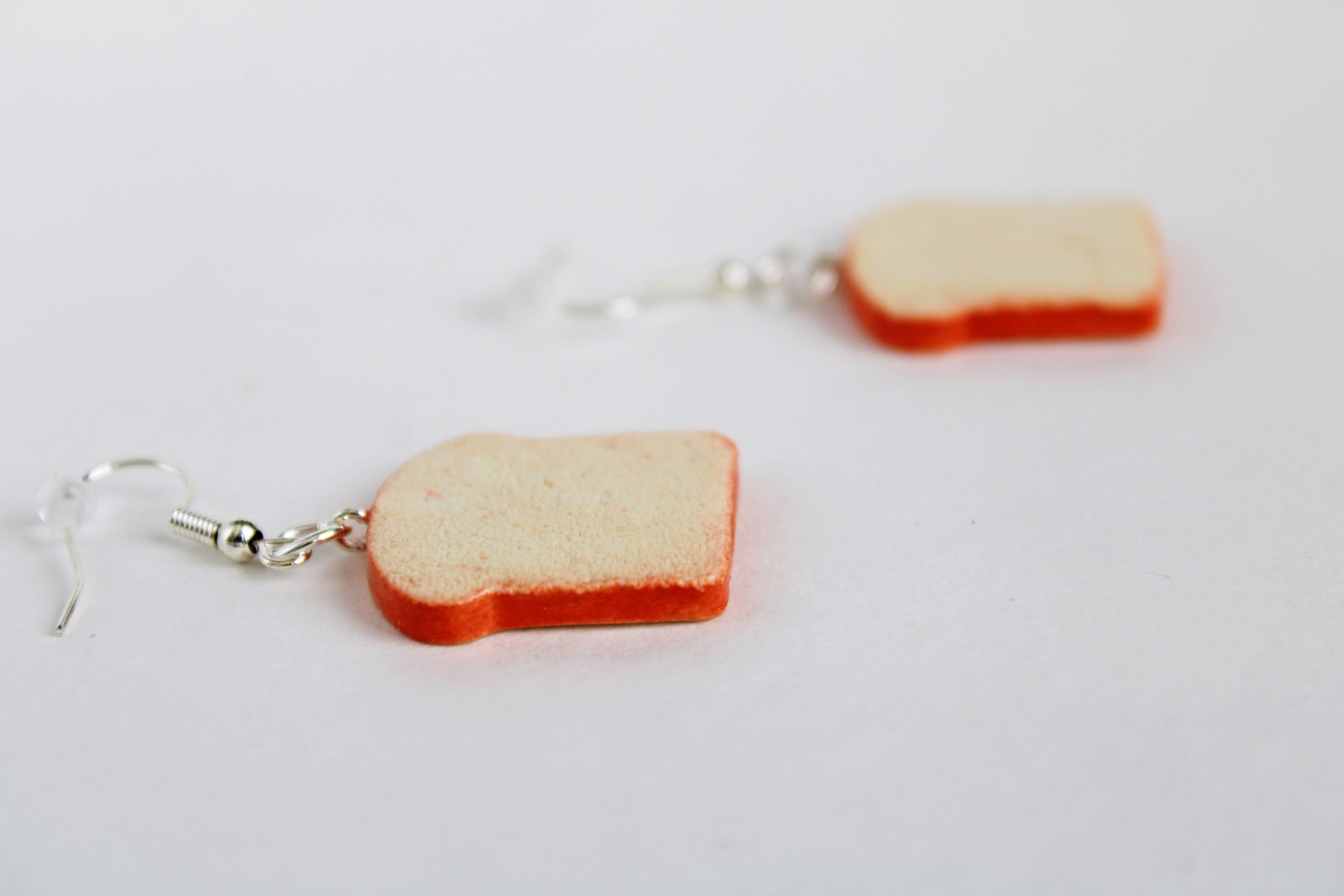 Orecchini Pendenti A Forma Di Pane Tostato, Divertenti Gioielli Alimentari In Resina Leggera Per Donna, Idea Regalo Originale - 5