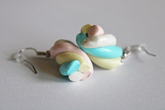 Handmade Polymer Clay Earrings for Summer - Turtle Clay Earrings
