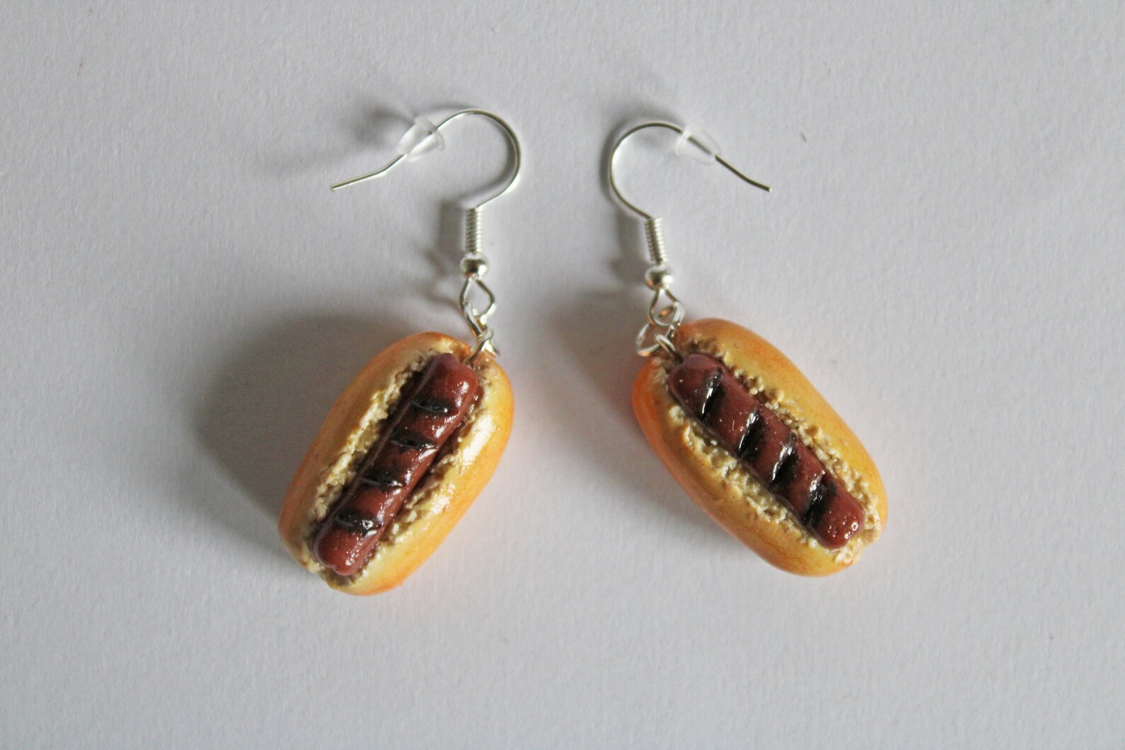 Hotdog Earrings Polymer Clay Earrings Food Earrings Hotdog Etsy