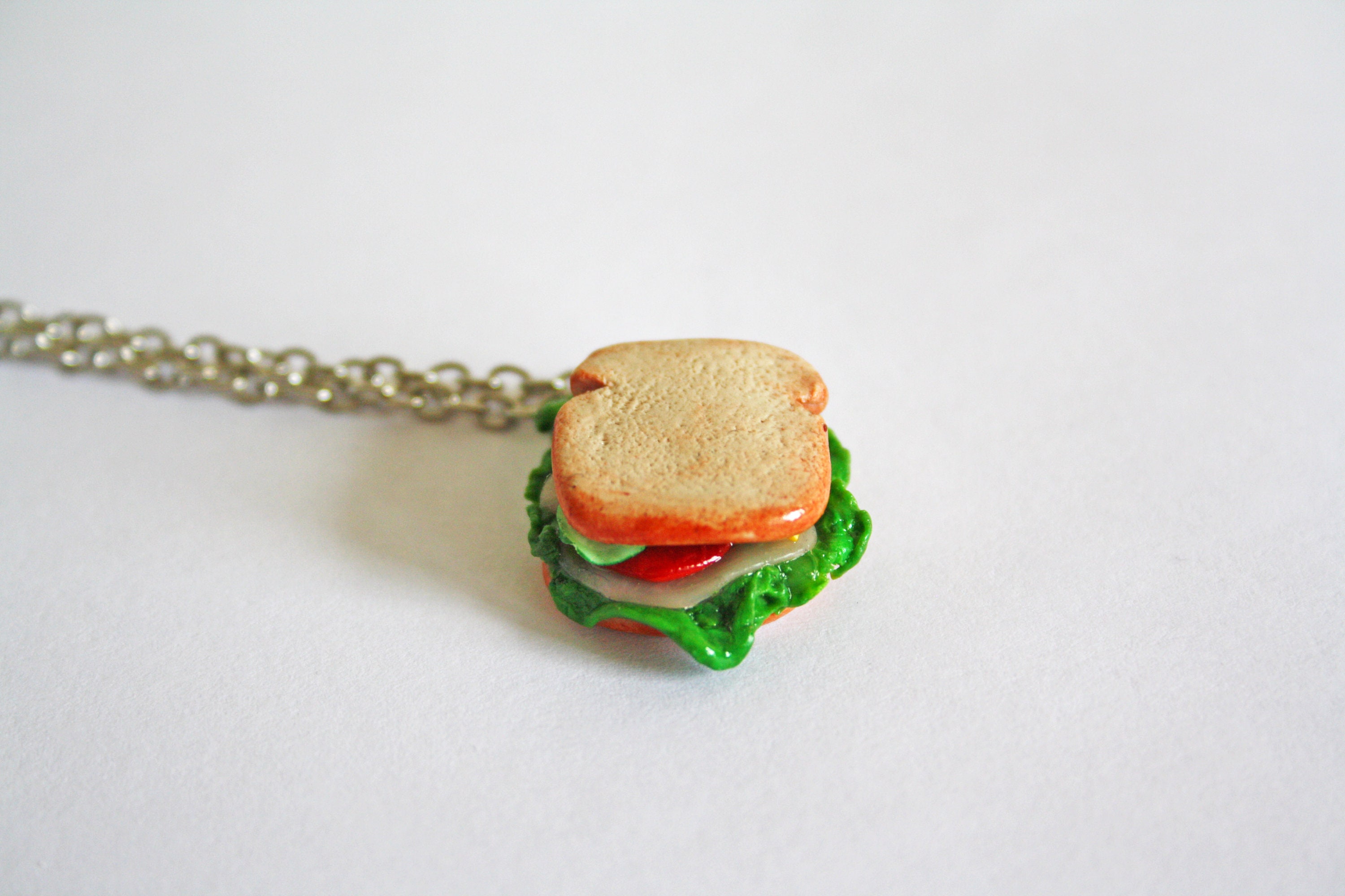 Ham Sandwich Necklace Polymer Clay Necklace Kawaii Jewelry - Etsy Canada