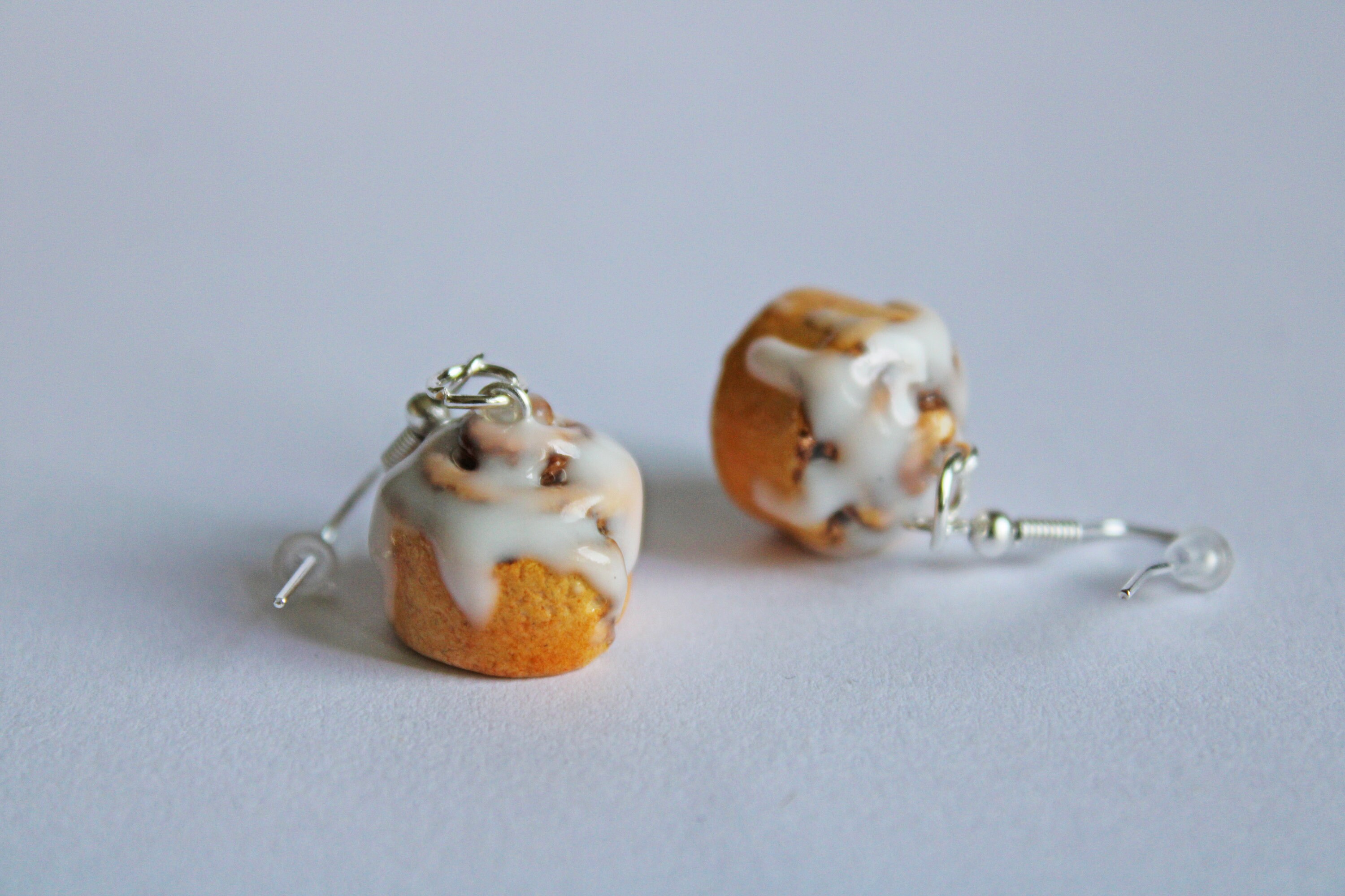 Cinnamon Roll Earrings Cinnamon Bun Earrings Polymer Clay Etsy