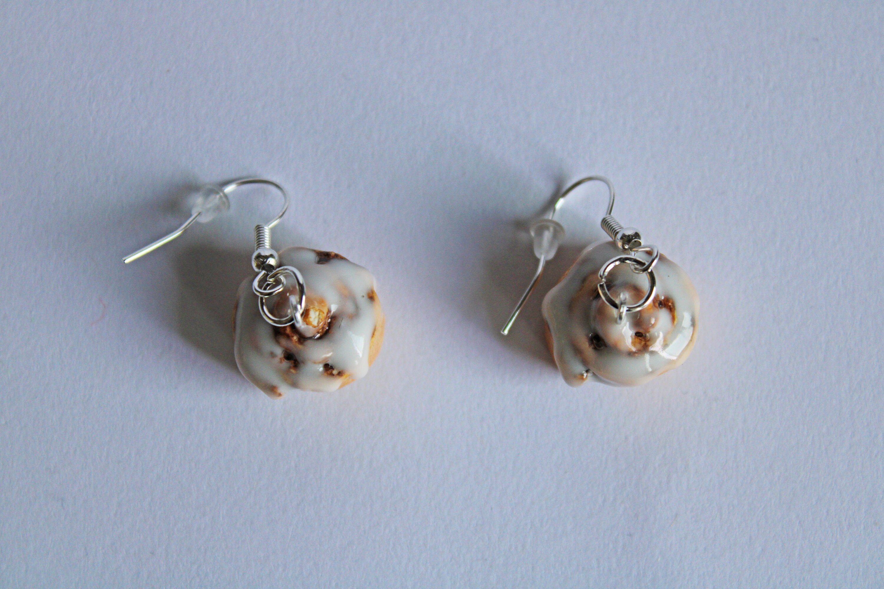 Cinnamon Roll Earrings Cinnamon Bun Earrings Polymer Clay Etsy