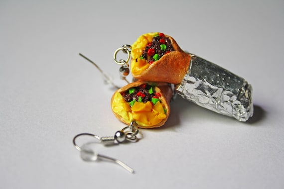 Food cheap earrings etsy