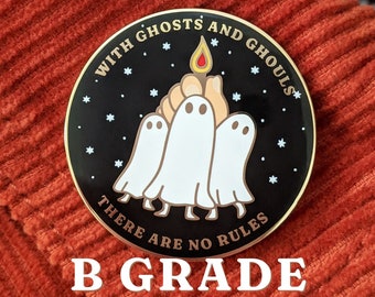 Ghosts & Ghouls B GRADES - Hard Enamel Pin | Seconds Halloween Spooky Cute Ghostie Lapel Pin