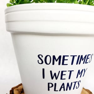 Cartelli Metallici Sometimes I Wet My Plants - Foto 3