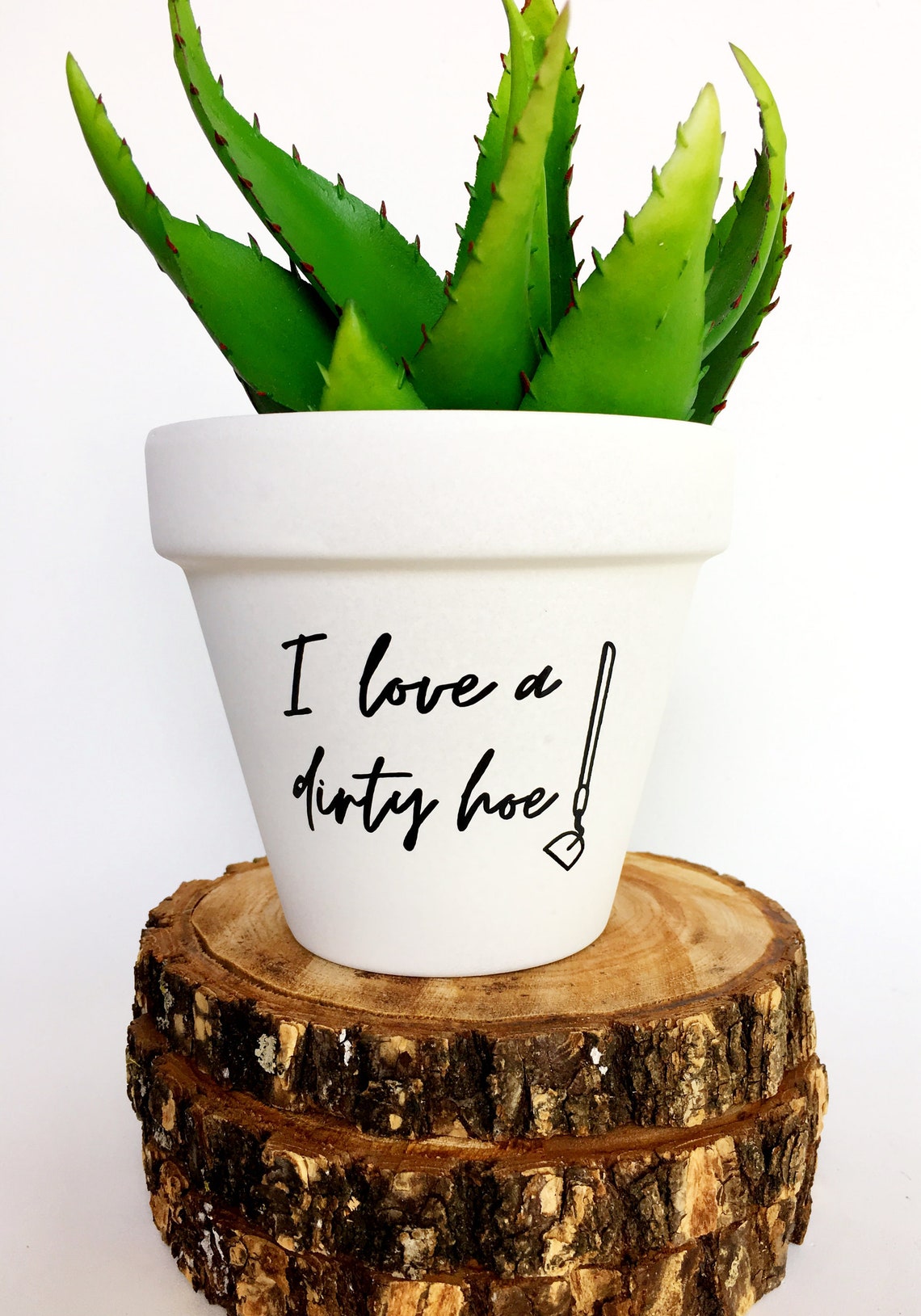 I Love a Dirty Hoe - Plant Pun - Plant Pun Pot - Punny Pot - Pot With ...