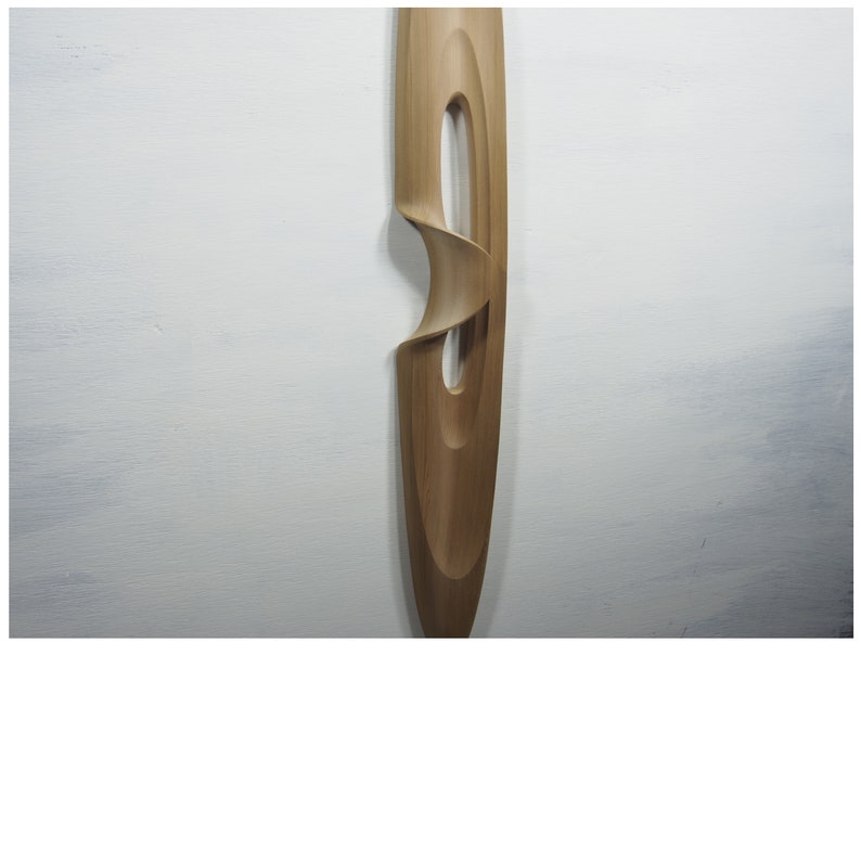 Abstract Wood Wall Hanging Sculpture Being No.3 2023 Western Red Cedar