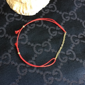Red String Bracelet, Energy Bracelet, Red Thread Bracelet, Protection Bracelet, Lucky Bracelet,Red Cord Bracelet, Gold Filled Chain Bracelet